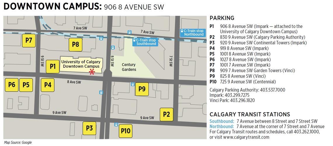 Parking Map University Of Calgary   Dtc Parking Map 